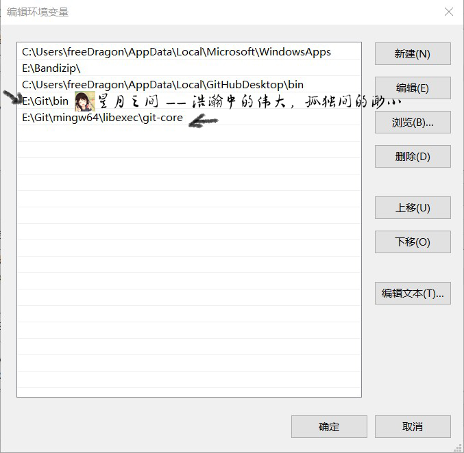 Editing Environment Variables